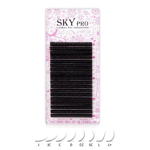 Classic Lash Extension Tray | C Curl | 0.15 | Mixed Length: 7mm-15mm