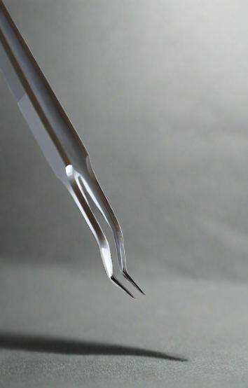 Eyelash Extension Tweezers | Stainless Steel | S Shaped Strong Grip | Inner Outer Corner Lash Tweezers