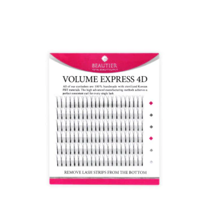4D Pre-made Volume Lash Extension Mini Tray | 0.07 | Single Length