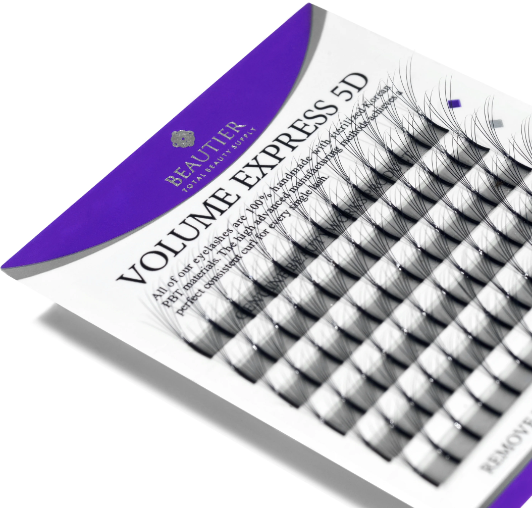 5D Pre-made Volume Lash Extension Mini Tray | 0.07 | Single Length