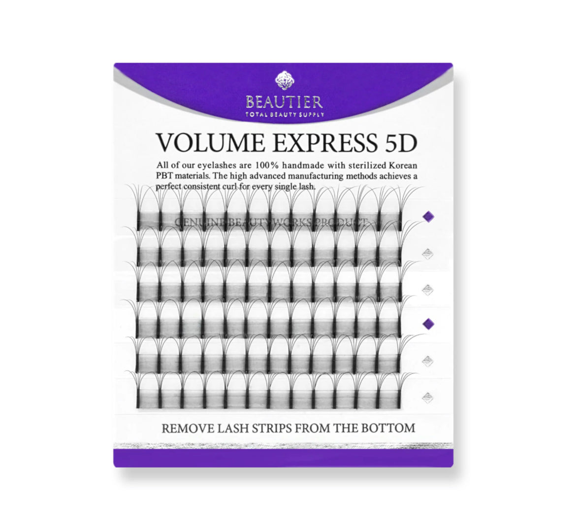 Pre-made Volume Mini Lash Extension Tray - C Curl 0.07 5D | Beautier