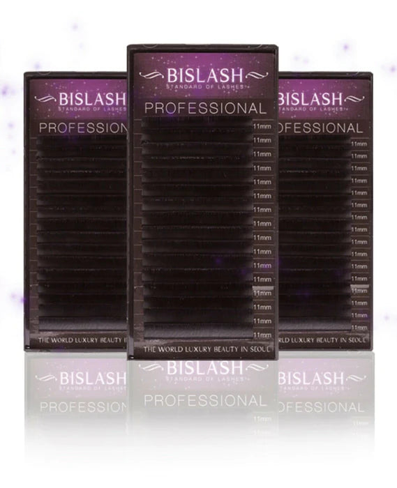 Classic Lash Extension Tray - D Curl 0.15 Single Length 16 Rows | BISLash