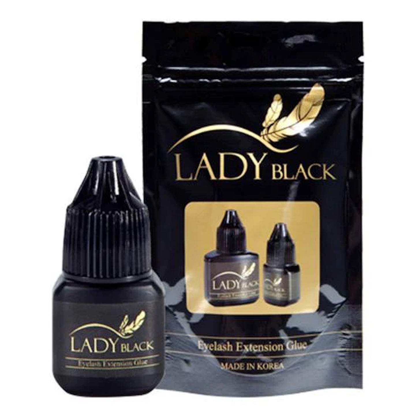 Lash Glue - Eyelash Extension Adhesive Lady Black 5ml